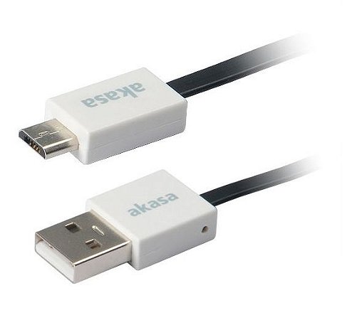AKASA CABO USB X MICRO USB VARIAS CORES 15CM USB 2.0 AK-CBUB16-15