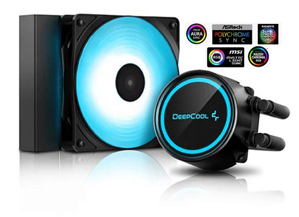 WATER COOLER DEEPCOOL GAMMAXX L120 V2 PRA PROCESSADOR INTEL E AMD LED RGB