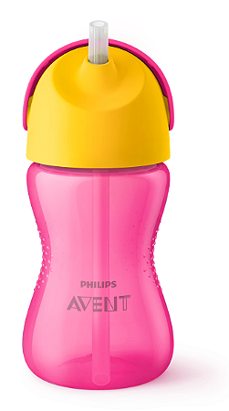 COPO DE TRANSIÇÃO COM CANUDO PHILIPS AVENT SCF798/02 300 ML COM VÁLVULA ANTIVAZAMENTO