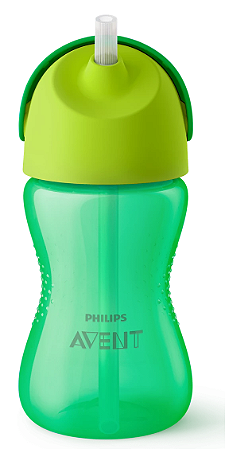 COPO DE TRANSIÇÃO COM CANUDO PHILIPS AVENT SCF798/01 300 ML COM VÁLVULA ANTIVAZAMENTO