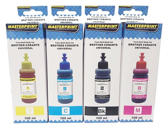 TINTA BROTHER CORANTE UNIVERSAL MASTERPRINT 100 ML