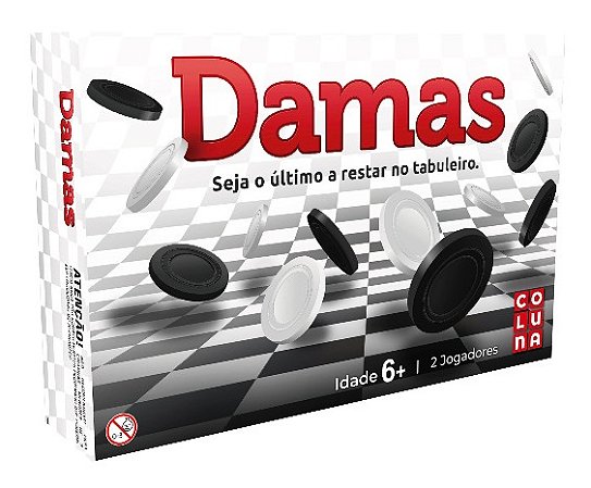 JOGO CLÁSSICO DE DAMAS FABRICANTE COLUNA
