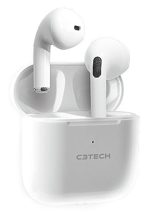 FONE BLUETOOTH 5.1 C3TECH EP-TWS-21WH BRANCO