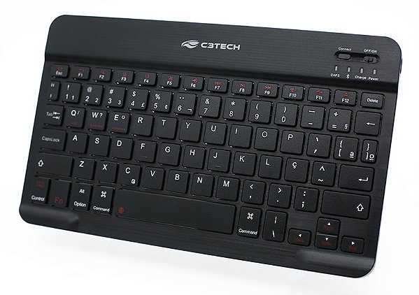 MINI TECLADO BLUETOOTH C3TECH K-BT40BK RECARREGÁVEL