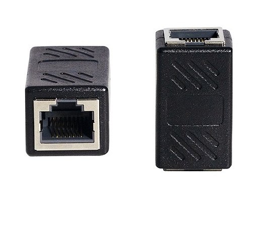 CONECTOR EMENDA EXTENSOR RJ45 PLUSCABLE LA-E10 PARA CABO DE REDE