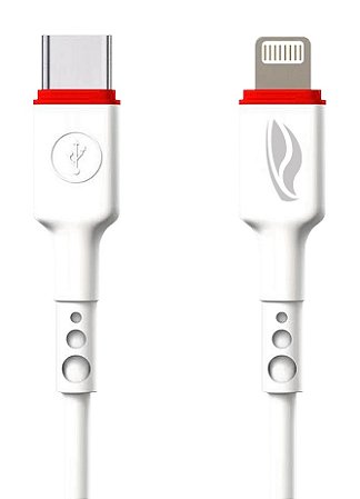 CABO USB TIPO C X LIGHTNING 1 METRO 3A C3TECH CB-CL100WH