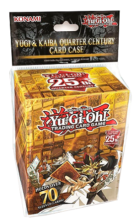 YU-GI-OH! YUGIOH CAIXA PORTA CARTAS YUGI & KAIBA 25º ANIVERSÁRIO! ATÉ 70 CARTAS COM SLEEVES