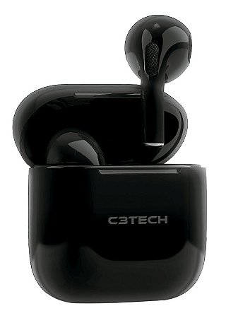 FONE BLUETOOTH 5.1 C3TECH EP-TWS-21BK COM MICROFONE INTEGRADO