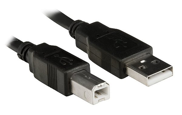 CABO USB 2.0 PARA IMPRESSORA 1.8 METROS PLUSCABLE PC-USB1801