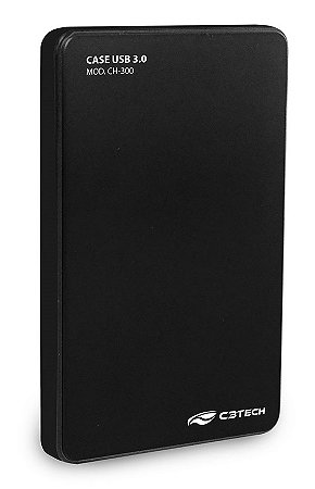 CASE GAVETA USB 3.0 PARA HD EXTERNO 2,5" C3TECH CH-300BK