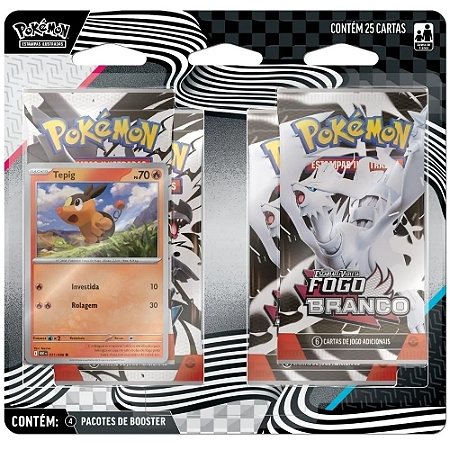 BLISTER QUADRUPLO POKÉMON TEPIG 25 CARTAS NO TOTAL
