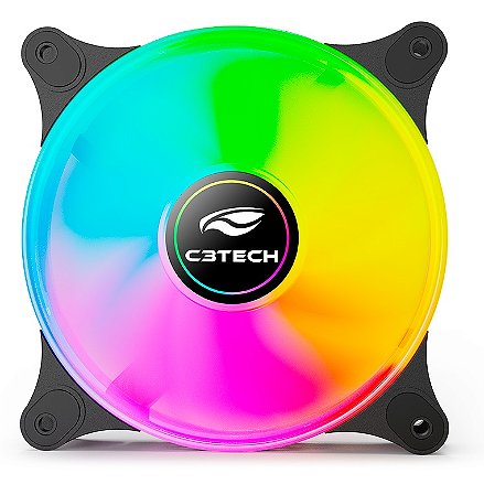 COOLER FAN RGB C3TECH F9-L160BKRGB 12 CM