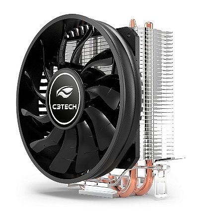 COOLER GAMER PARA PROCESSADOR INTEL E AMD C3TECH FC-100BK COM 2 HEATPIPES