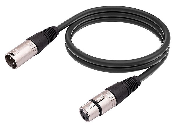 CABO DE ÁUDIO CANON XLR M X XLR F 3 METROS PLUSCABLE CANON30