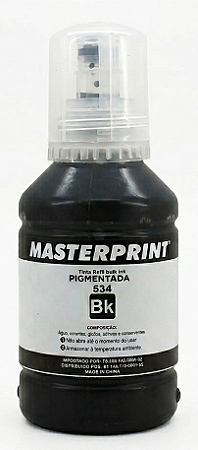 TINTA EPSON 534 PIGMENTADA PRETA 140 ML MASTERPRINT