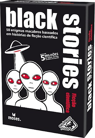 BLACK STORIES FICÇÃO CIENTÍFICA GALÁPAGOS JOGO DE CARTAS LACRADO