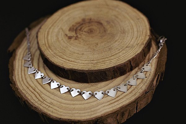 PULSEIRA DE AÇO CORAÇÕES