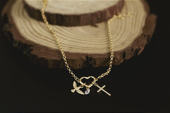 PULSEIRA FOLHEADA A OURO 18K ELO PORTUGUÊS ESPÍRITO SANTO