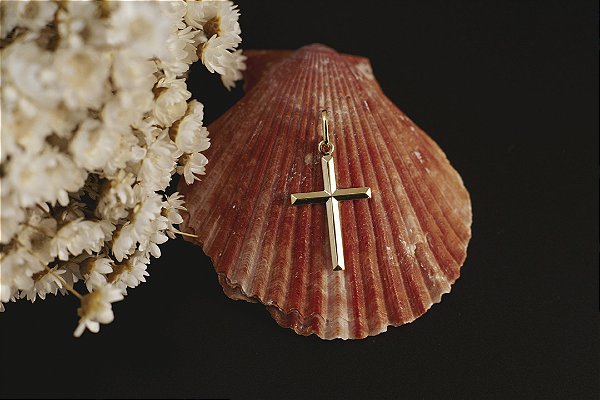 PINGENTE CRUCIFIXO FOLHEADO A OURO 18K