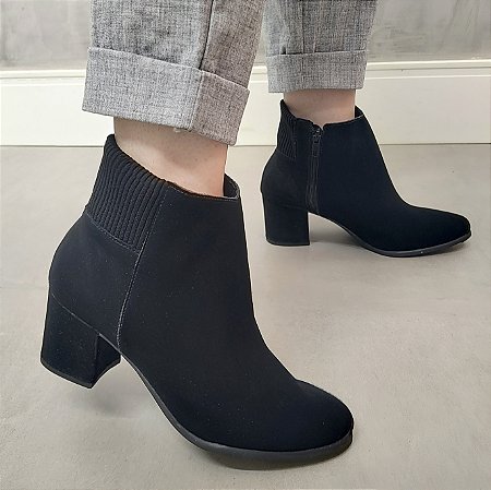 -   Bota Palmila Nobuck Preto