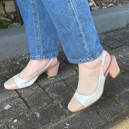 - Slingback Conforto Firezzi Scarpin Salto Médio 239543