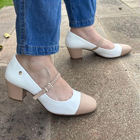 - Sapato Conforto Boneca Firezzi Scarpin Salto Médio 239506