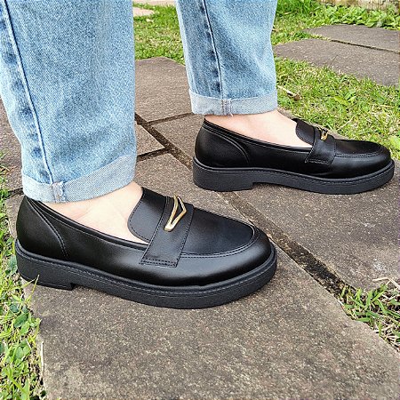 -                   Mocassim Tratorado Feminino Meira Loafer