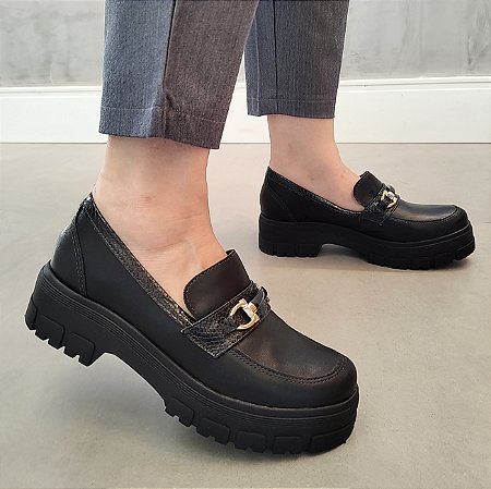 -         Mocassim Flat Feminino 2415111 Loafer