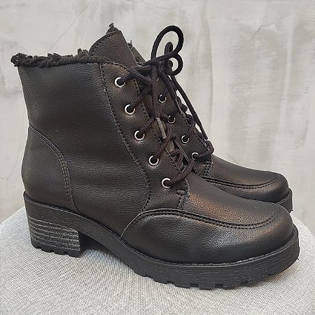 -                 Coturno Feminino Olivar Elegante Forrado com Lã Pelinhos