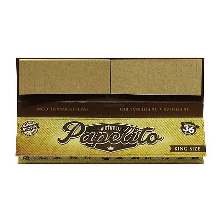 Seda Papelito Brown com Piteira King Size