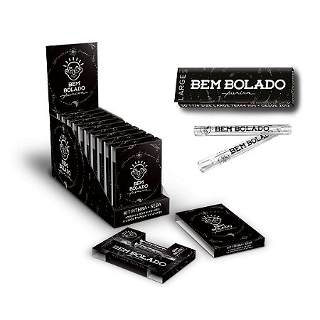 Seda Bem Bolado Premium 1 1/4 Large com Piteira de Vidro