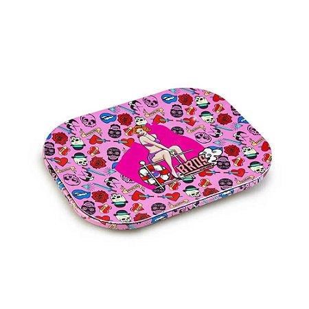 Bandeja Bros Pink com Tampa Magnetica