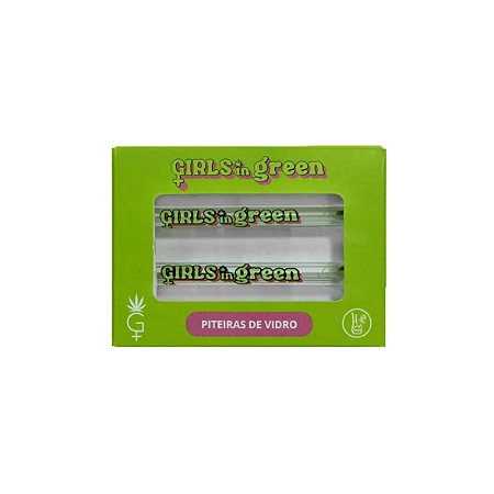 Piteira de Vidro Girls in Green Collab Hippie Bong 6mm