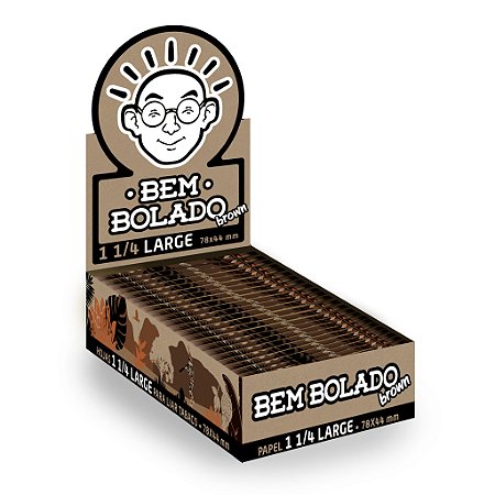 Caixa de Seda Bem Bolado Brown 1 1/4 25 und