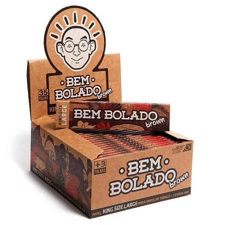 Caixa de Seda Bem Bolado Brown King Size Large 50 und