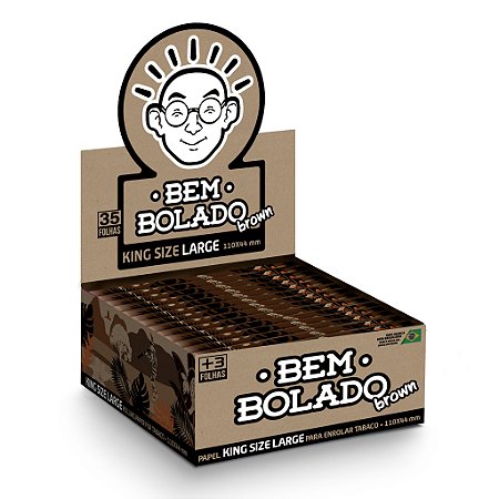 Caixa de Seda Bem Bolado Brown King Size Large 50 und
