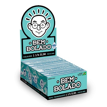 Caixa de Seda Bem Bolado Celulose 1 1/4 Slim 24 und