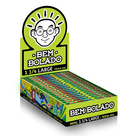 Caixa de Seda Bem Bolado Pop 1 1/4 Large 25 und