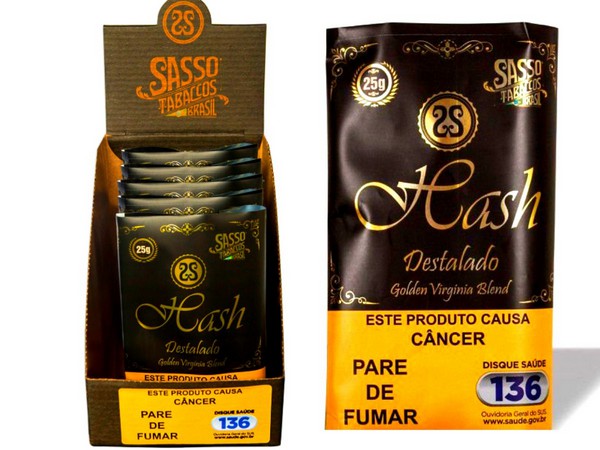 Caixa de Tabaco Sasso Hash Virginia 25gr 10 und