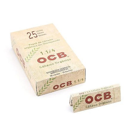 Caixa de Seda OCB Orgânica 1 1/4 25 und