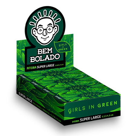 Caixa Piteira Bem Bolado Girls in Green Super Large  Biodegradável 24 und