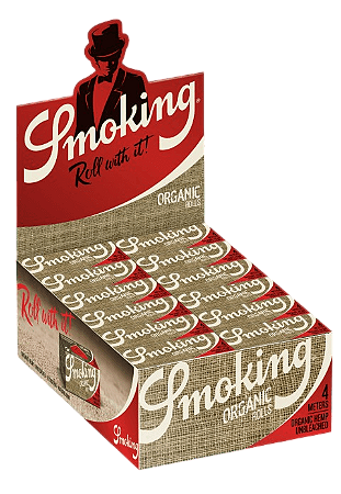 Caixa de Seda Smoking King Size Orgânica com 50 und