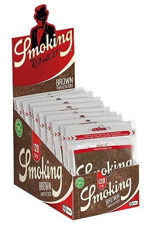 Caixa de Filtro Smoking Brown Slim 6mm 10 Bags