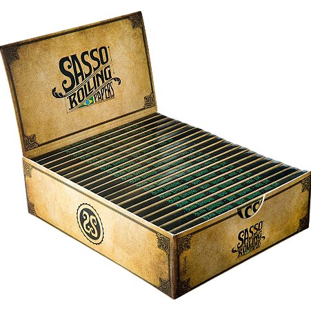 Caixa de Seda Sasso Brown Slim King Size 20 und