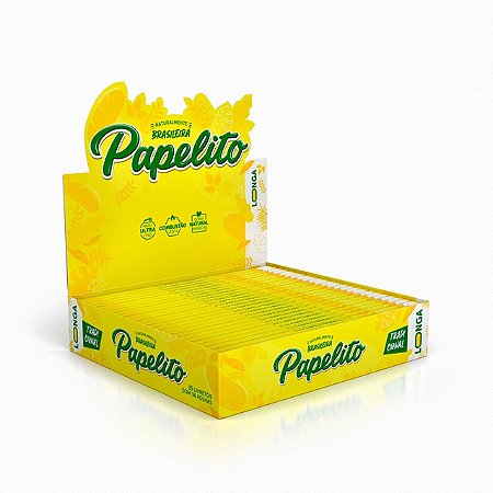 Caixa de Seda Papelito Tradicional Longa King Size com 25 und