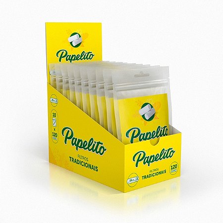 Caixa de Filtros Papelito Tradicional com 10 Bags