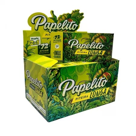 Caixa de Piteira Papelito Longa Dupla com 30 und