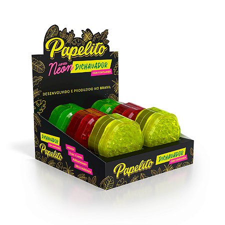 Caixa de Dichavador Papelito Neon com 6 und