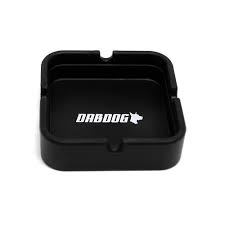 Cinzeiro de Silicone Quadrado DabDog Preto