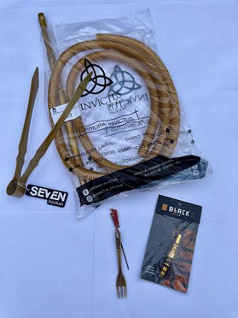 Kit Dark Gold Smoke para narguilé
